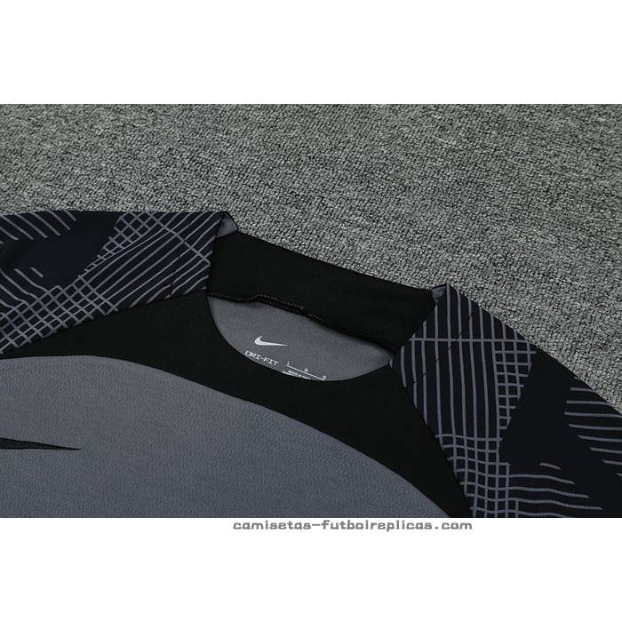Chandal del Barcelona Manga Corta 2022-2023 Gris - Pantalon Corto